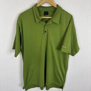 Dunning Golf Polo Shirt Mens Medium Green Made in Canada